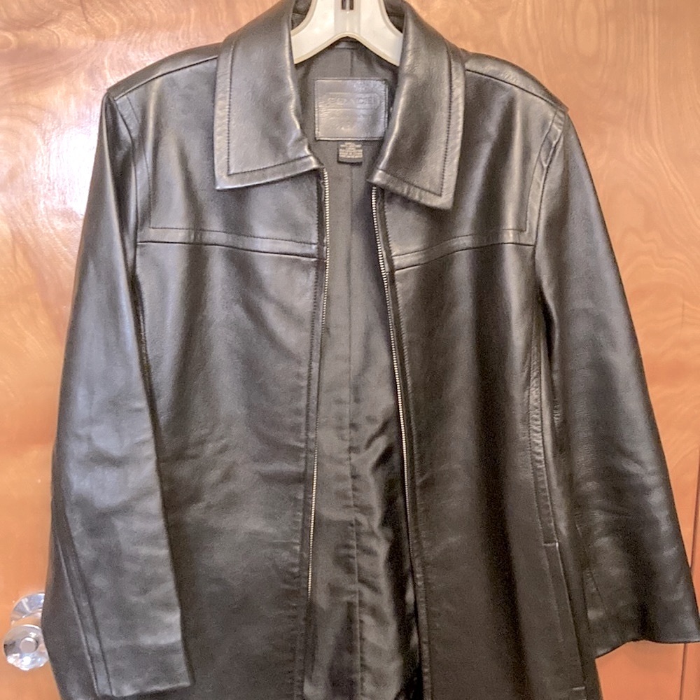 Coach Black Leather Jacket